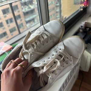 Sam Edelman Classic White Leather Sneakers